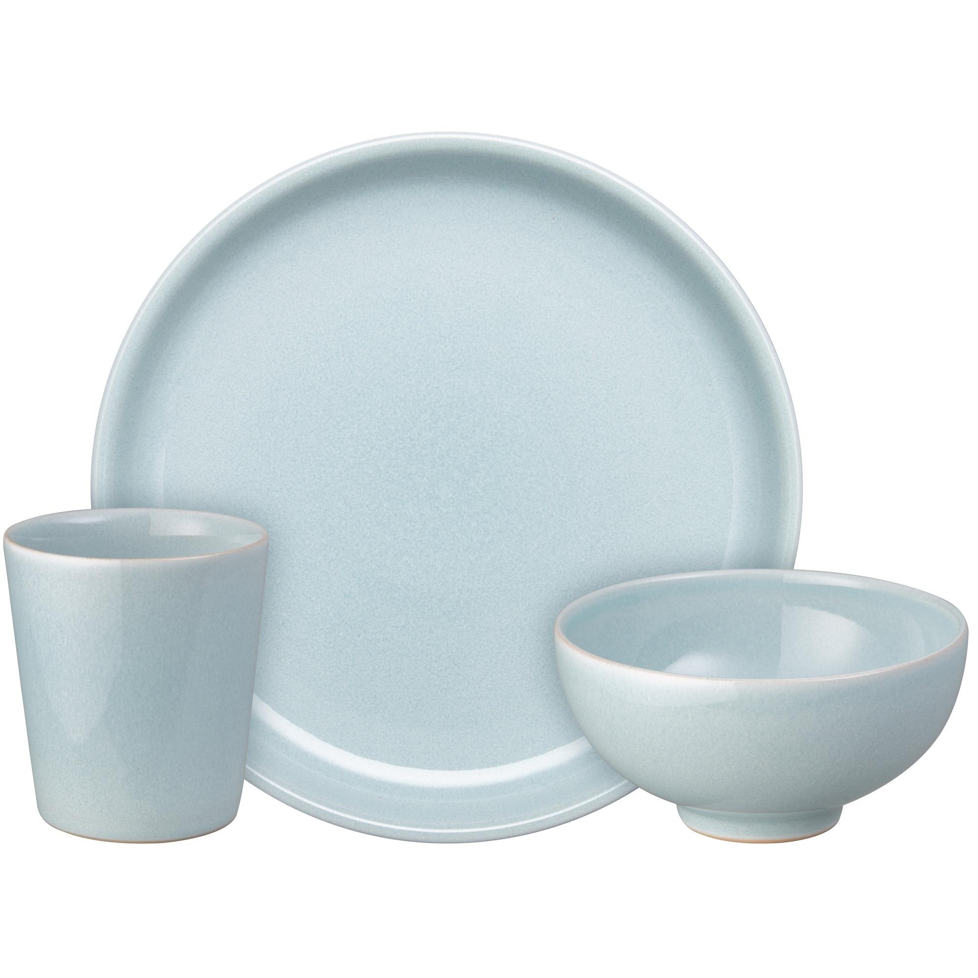 Product photograph of Heritage Cloud Aqua Children S Dining Set from Denby Retail Ltd